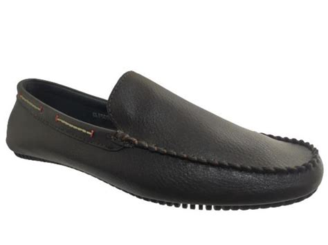 Kaas Brand Men's GLF-5005 Slipons Casual Loafer Shoes (Coffee) :: RAJASHOES