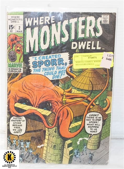 MARVEL COMICS WHERE MONSTERS DWELL