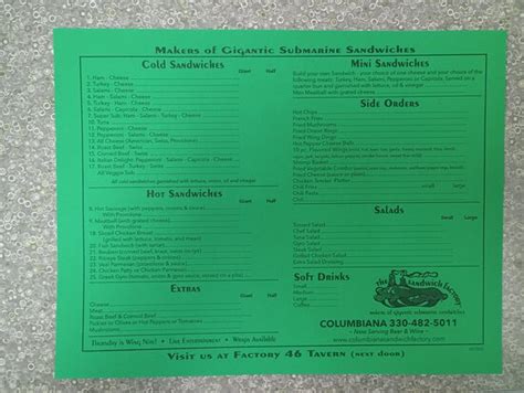 SUB STATION 46, Columbiana - Menu, Prices & Restaurant Reviews ...