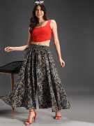 Emeros Flared Women Black, White Trousers - Buy Emeros Flared Women ...