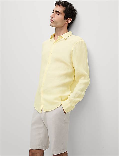 Buy Regular Fit Pure Linen Shirt at Marks & Spencer