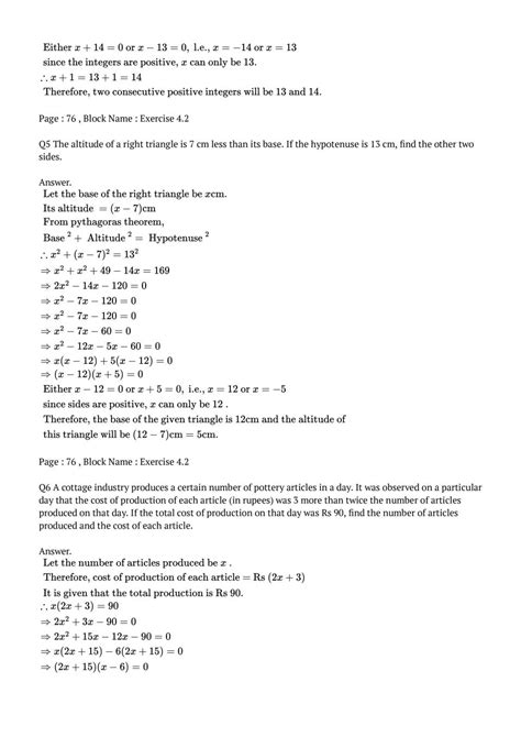 Image result for Pyq Class 10 Maths Chapter 4