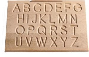 Toyvala First Tutor Montessori English Alphabet Wooden Tracing Board ...