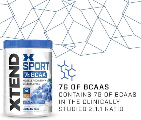 Buy XTEND Sport BCAA Powder Blue Raspberry Ice - Electrolyte Powder for ...