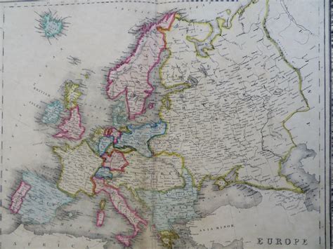 Map Of Europe 1860