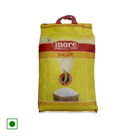 More Value Sona Masoori Steam Rice, 10 kg Pack