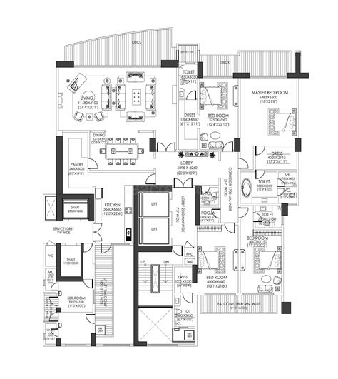 DLF The Camellias Gurgaon Floor Plan | DLF The Camellias 5 & 6 BHK ...