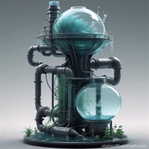 Sci-Fi Water Recycling System | Stable Diffusion Online