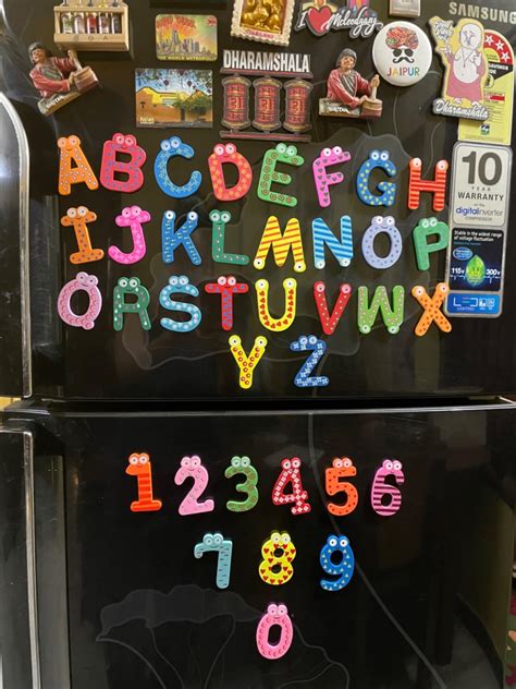 Buy Shoro Cute Colourful Cartoon Wooden Fridge Magnet Stickers Learning ...