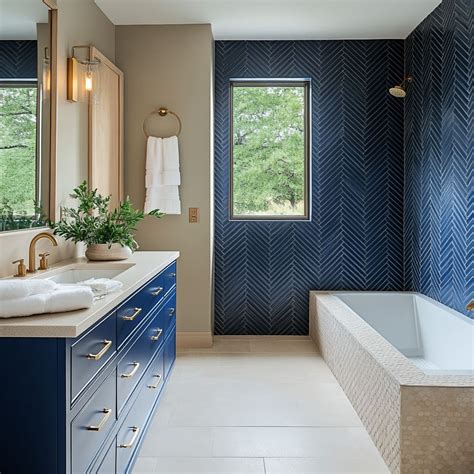 Navy Blue Beige Bathroom 2024 Trend: Which Colour Goes With Beige