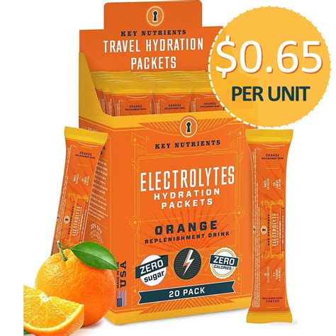 Key Nutrients Electrolytes Powder - Tangy Orange India | Ubuy