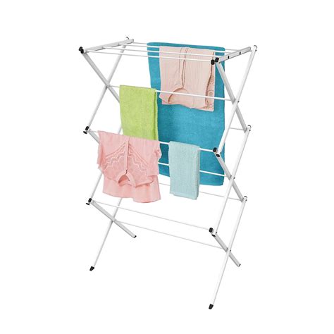 Lavish Home Stainless Steel 3-Tier Clothes Laundry Dryer Rack (Grey ...