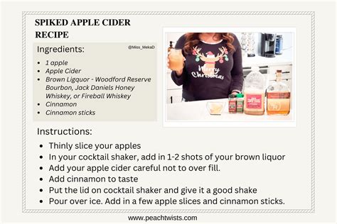 Spiked Apple Cider Recipe - Peach Twists