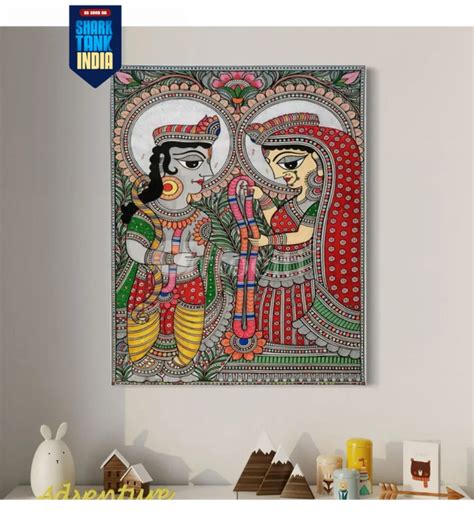 Buy Krishna Madhubani Painting Online at Best Price - Artociti