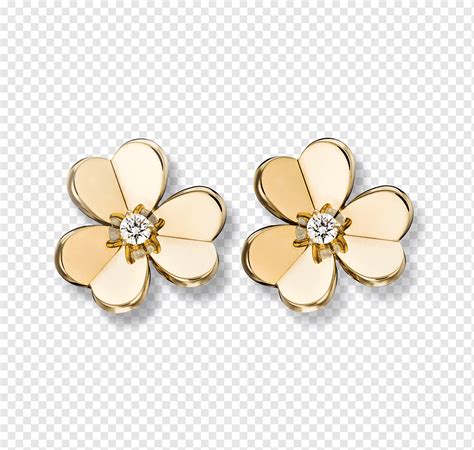 Earring Van Cleef & Arpels Diamond Gold Jewellery, diamond, gemstone ...