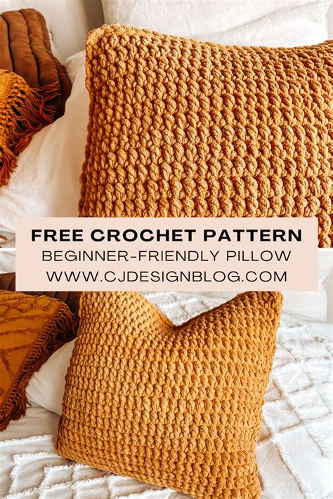 Free Crochet Pillow Pattern Tutorial 的图像结果