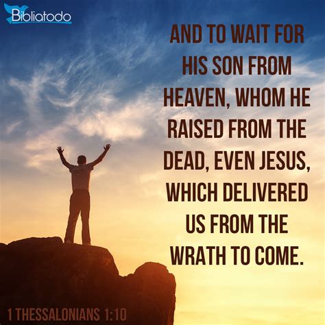 1 Thessalonians 1:10 TCENT - and to wait for his Son from heaven, whom ...