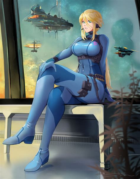 samus aran (metroid and 1 more) drawn by jin_noumi | Danbooru