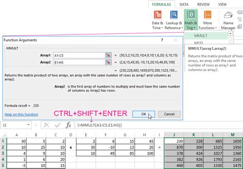 Developing a Matrix in Excel 的图像结果
