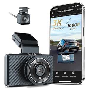 Botslab G500H Pro Dual Channel Car Dash Camera 3K, ADAS, 5MP STAVIS ...