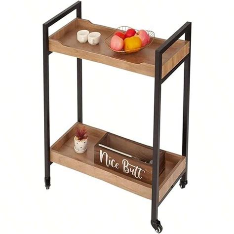 Coral Flower 2-Tier Kitchen Storage Rack Shelf Unit For Living Room ...