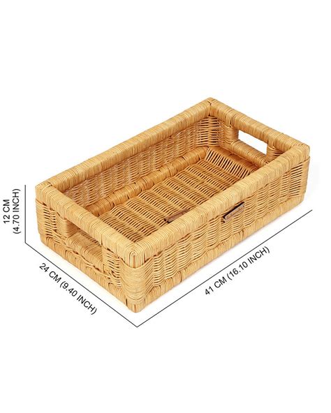 Cane Tray | Rattan Storage Basket | Bamboo Basket – Habere India