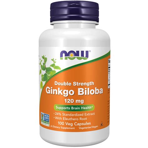 Now Ginkgo Biloba 120mg 24% 50:1 Ext 100vcap : Amazon.in: Health ...