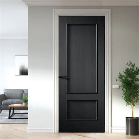 Murcia Black Panel Internal Door - Prefinished | Interior door styles, Black interior doors ...
