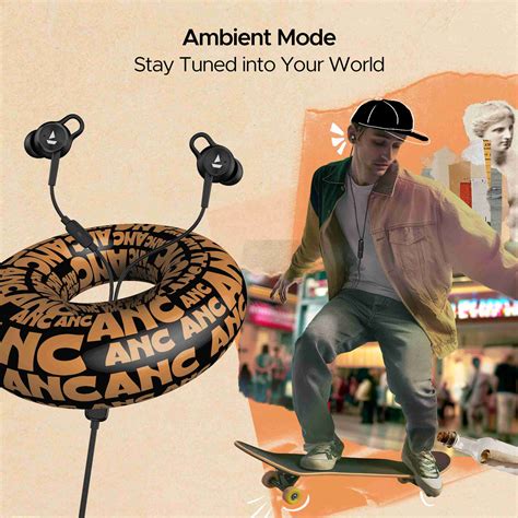 boAt Bassheads 122 ANC w/ Active Noise Cancellation, Type-c Interface ...