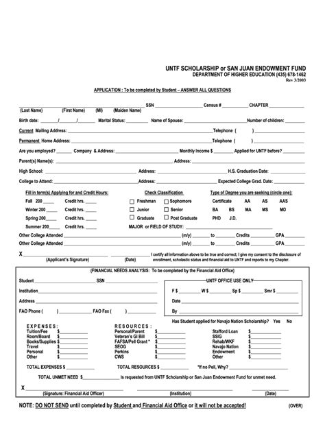 2003-2026 Form UT UNTF Scholarship - Blank Fillable Template | Fill Out ...