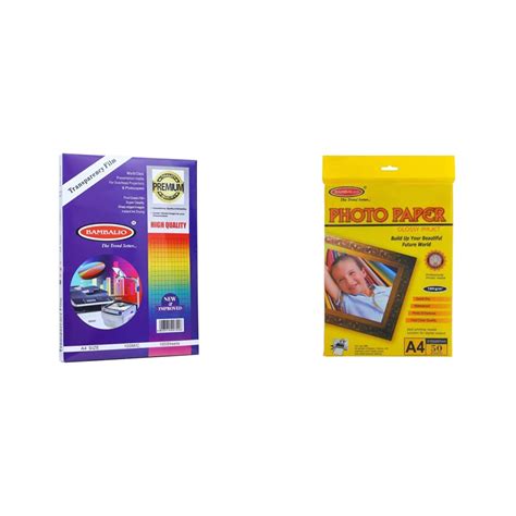 Bambalio OHP Transparency Films A4 Size -100 Microns -100 Sheets ...