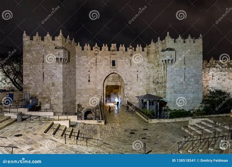 Damascus Gate - Entrance To the Old City of Jerusalem in Israel ...