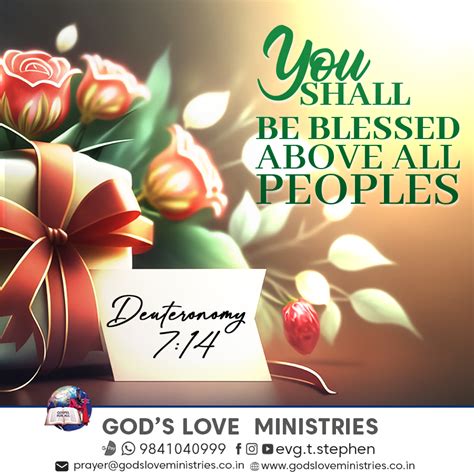 Deuteronomy 7:14 :: God's Love Ministries - Today's Promise
