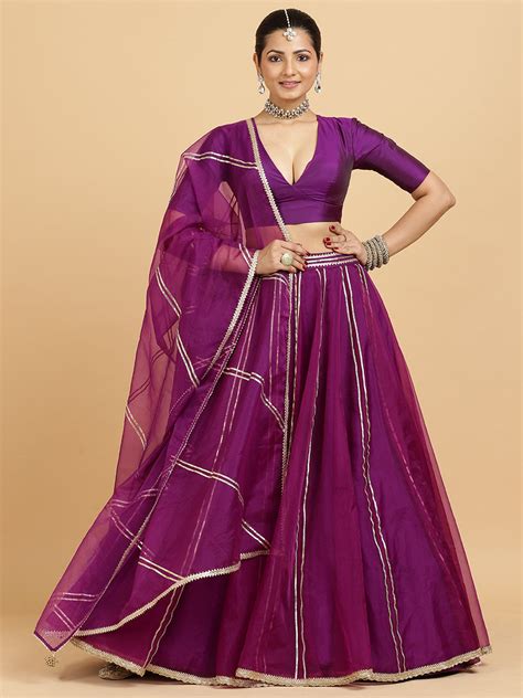 Heer Zeenat 4-Pc Lehenga Set x Tyohaar | Purple Lehenga, Purple Blouse ...