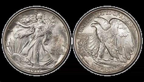 1917 Walking Liberty Half Dollar Value, Varieties & Mint Mark