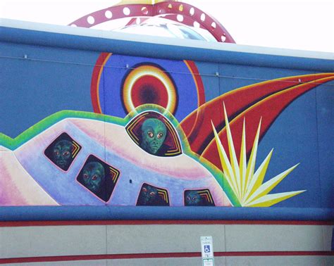 Wall art on Space Aliens Bar and Grill in Fargo, North Dakota | Street ...
