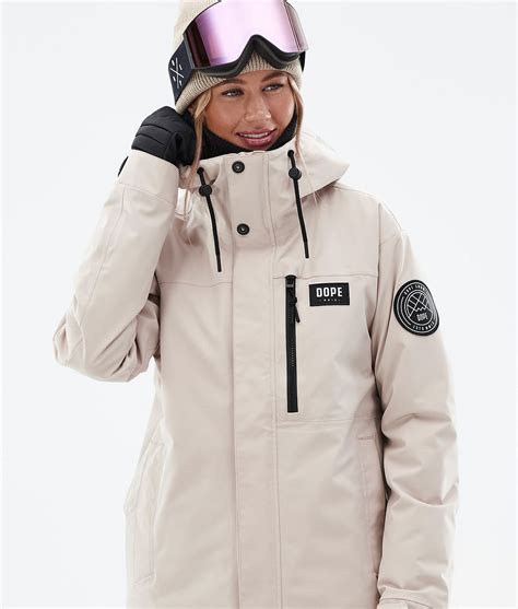 Dope Blizzard W Full Zip Women's Ski Jacket Sand | Dopesnow.com