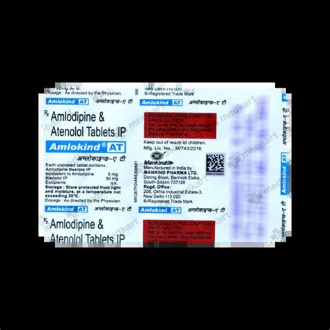 AMLOKIND AT TABLET 15'S Price, Uses, Side Effects & Substitutes | Medkart