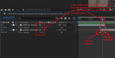 Dissolve Transition Example 的图像结果