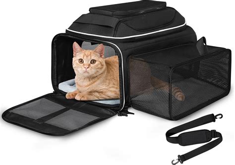 Petskd Top and Side Expandable Pet Carrier 17x12x8.5 Inches JetBlue ...