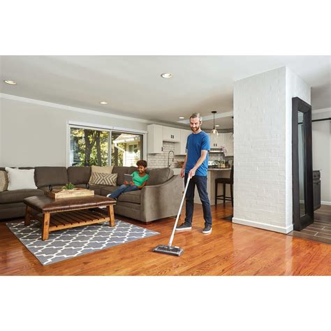 50 Minute Powered Floor Sweeper - Powder White | BLACK+DECKER