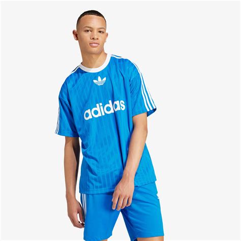 Adidas Originals | ADICOLOR TEE { BLUE BIRD/WHITE – Superkicks