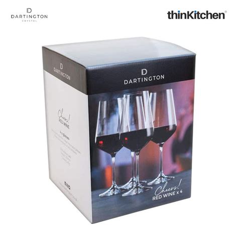 Buy Dartington Crystal Cheers Red Wine Glass Set Of 4 Online at thinKitchen