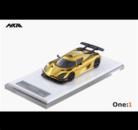 HKM Koenigsegg one 1:64 gold alloy car model – Inaboxstore