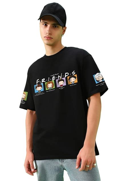 Buy Bewakoof Official Friends Merchandise Men's Graphic Printed ...
