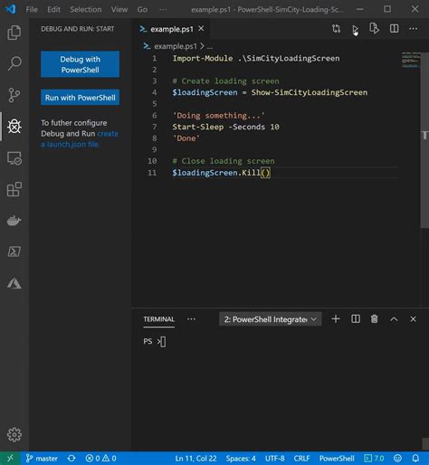 Image result for PowerShell GUI Loading Screen