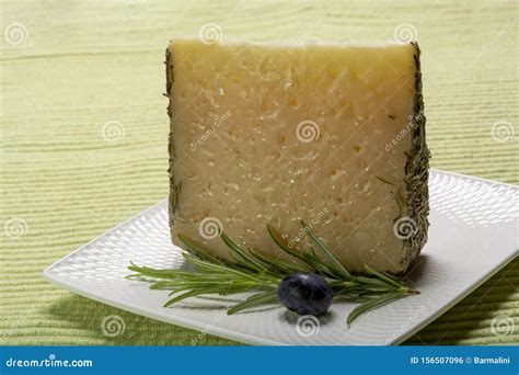 Cheese Collection, One Piece of Spanish Manchego Sheep Cheese with ...