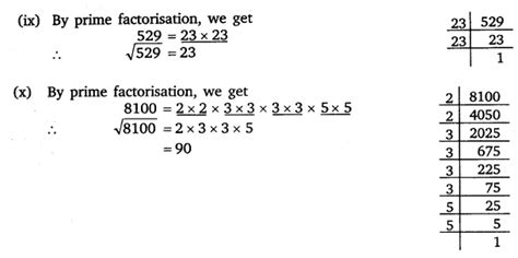 Find the square roots of the following numbers by the Prime ...