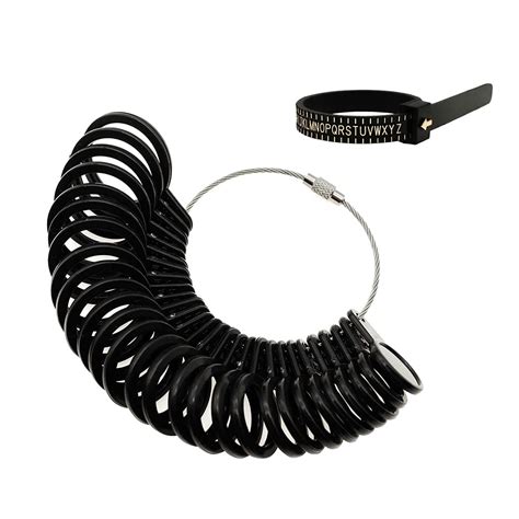 Buy LIPIODOLRing Sizer UK A-Z US Ring Sizer Gauge Set Finger Size ...