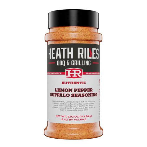 Heath Riles BBQ Rub DPF11 - Lemon Pepper Buffalo Seasoning, Champion ...